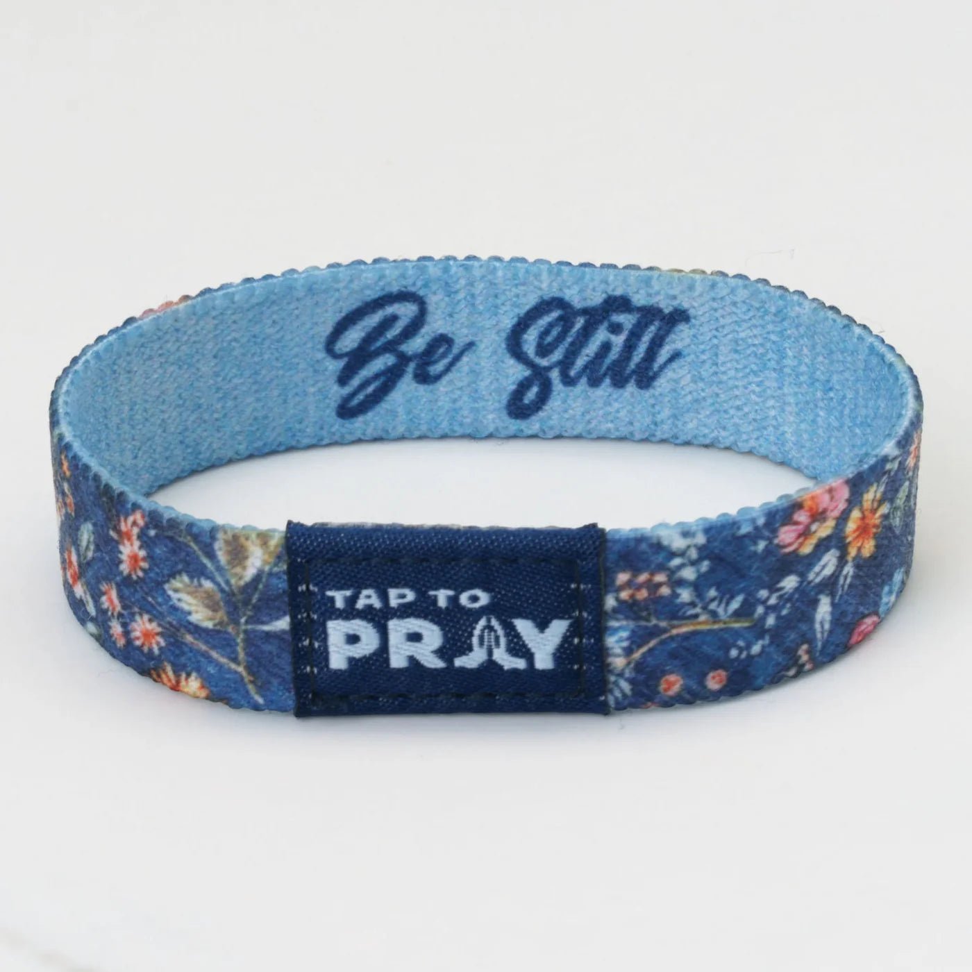 Tap To Pray® Wristband – Wildflower | Be Still - Juli's Wearable Art