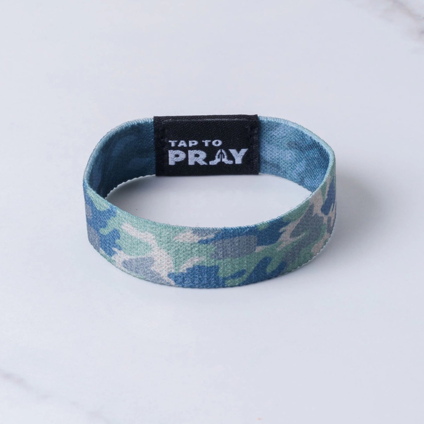 Tap To Pray® Wristbands | Green & Charcoal Camo - Juli's Wearable Art