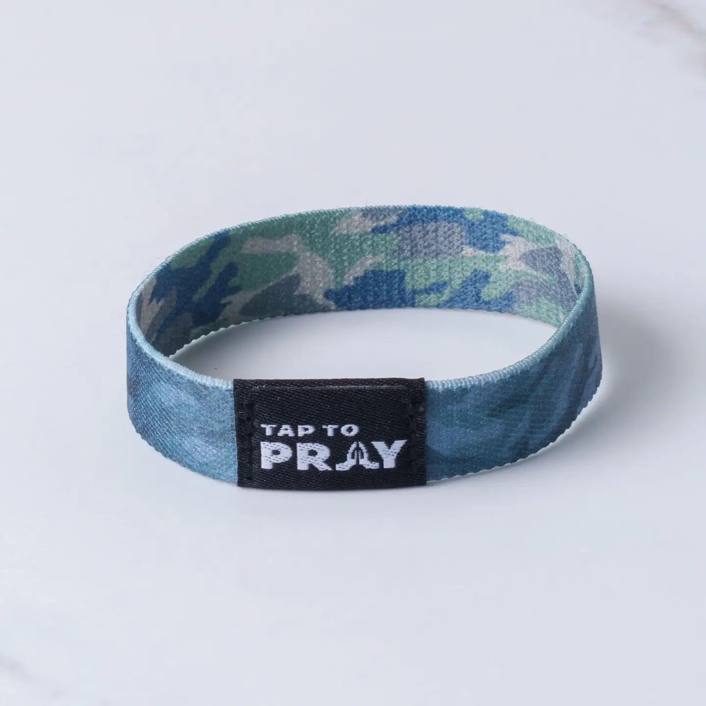 Tap To Pray® Wristbands | Green & Charcoal Camo - Juli's Wearable Art