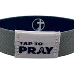 Tap To Pray™ Wristbands - Navy & Grey - Juli's Wearable Art