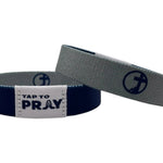 Tap To Pray™ Wristbands - Navy & Grey - Juli's Wearable Art