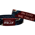 Tap To Pray™ Wristbands - Patriot - Juli's Wearable Art
