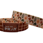 Tap To Pray™ Wristbands - Prairie & Plaid - Juli's Wearable Art