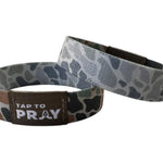 Tap To Pray™ Wristbands - River Rock Camo Classic & Sage - Juli's Wearable Art