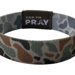 Tap To Pray™ Wristbands - River Rock Camo Classic & Sage - Juli's Wearable Art