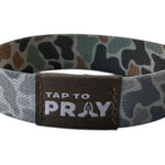 Tap To Pray™ Wristbands - River Rock Camo Classic & Sage - Juli's Wearable Art