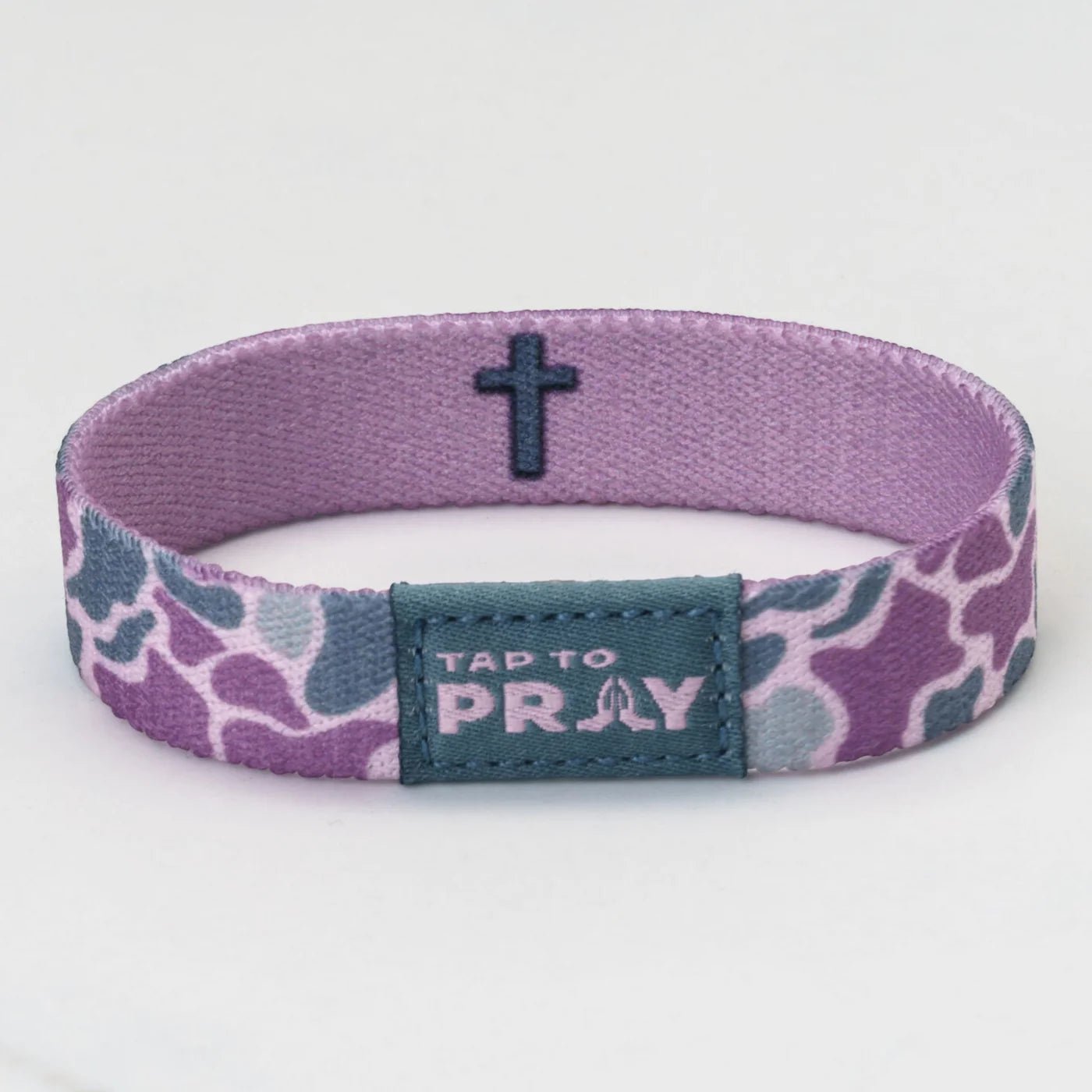 Tap To Pray® Wristbands | River Rock Camo | Lilac - Juli's Wearable Art