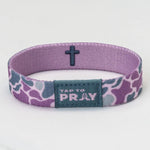Tap To Pray® Wristbands | River Rock Camo | Lilac - Juli's Wearable Art