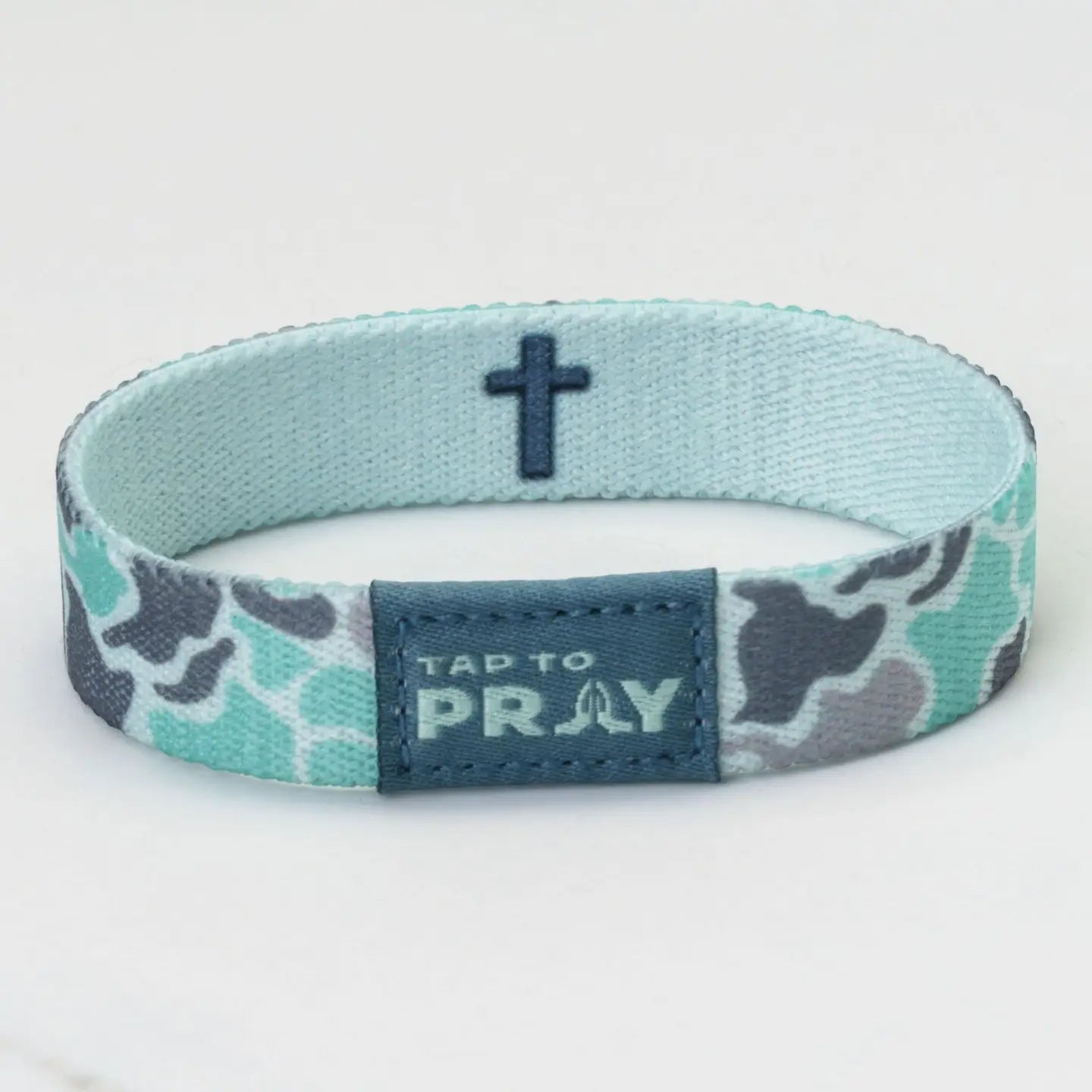 Tap To Pray® Wristbands | River Rock Camo | Mint - Juli's Wearable Art