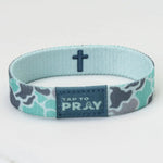 Tap To Pray® Wristbands | River Rock Camo | Mint - Juli's Wearable Art