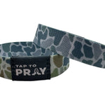 Tap To Pray™ Wristbands - River Rock Camo Moss & Slate - Juli's Wearable Art