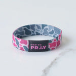 Tap To Pray® Wristbands | River Rock Camo | Pink & Ash - Juli's Wearable Art