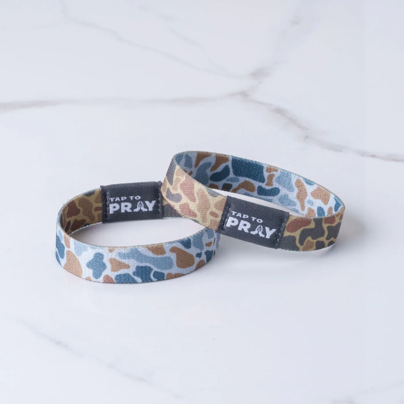 Tap To Pray™ Wristbands - River Rock Camo Sahara & Copper - Juli's Wearable Art