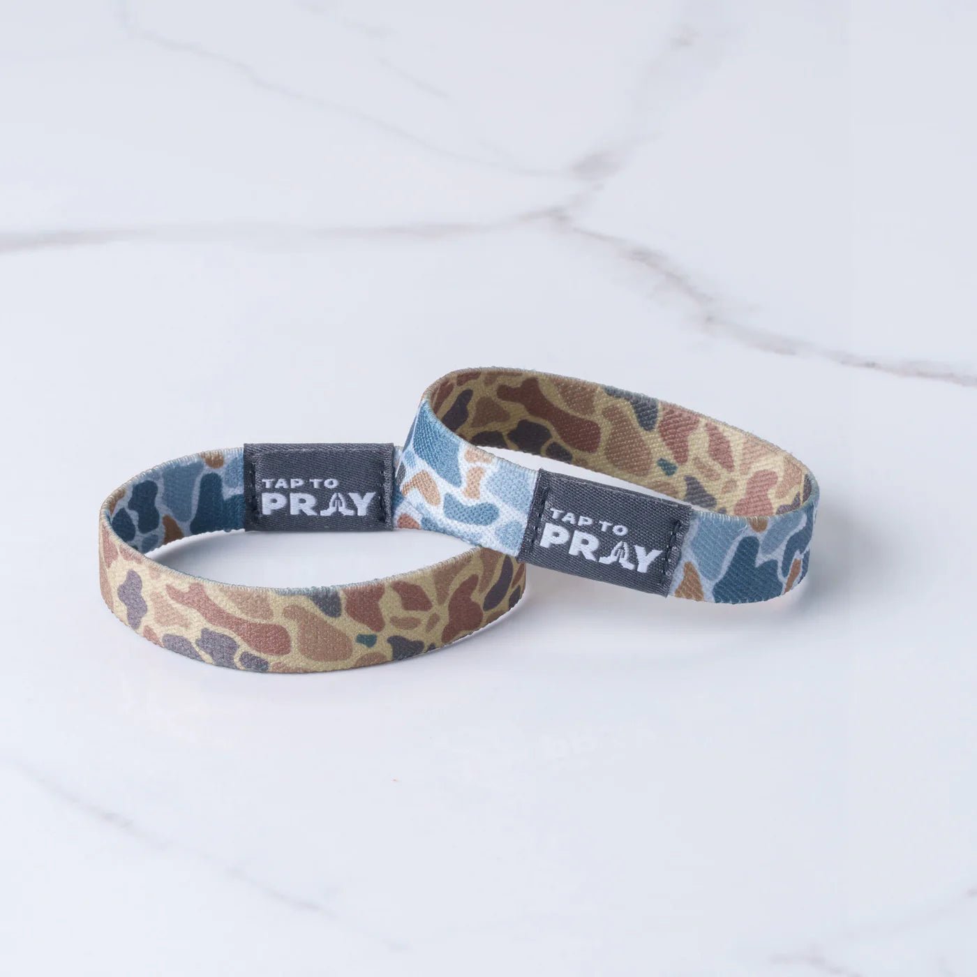 Tap To Pray™ Wristbands - River Rock Camo Sahara & Copper