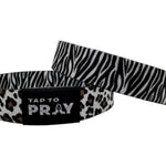 Tap To Pray™ Wristbands - Safari Zebra - Juli's Wearable Art