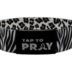 Tap To Pray™ Wristbands - Safari Zebra - Juli's Wearable Art