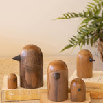 Teakwood Bird Sculptures | Set of 4 - Juli's Wearable Art