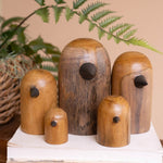 Teakwood Bird Sculptures | Set of 4 - Juli's Wearable Art