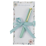 Teal Meadow Magnetic Notepad and Pen Gift Set - Psalm 46:10 - Juli's Wearable Art