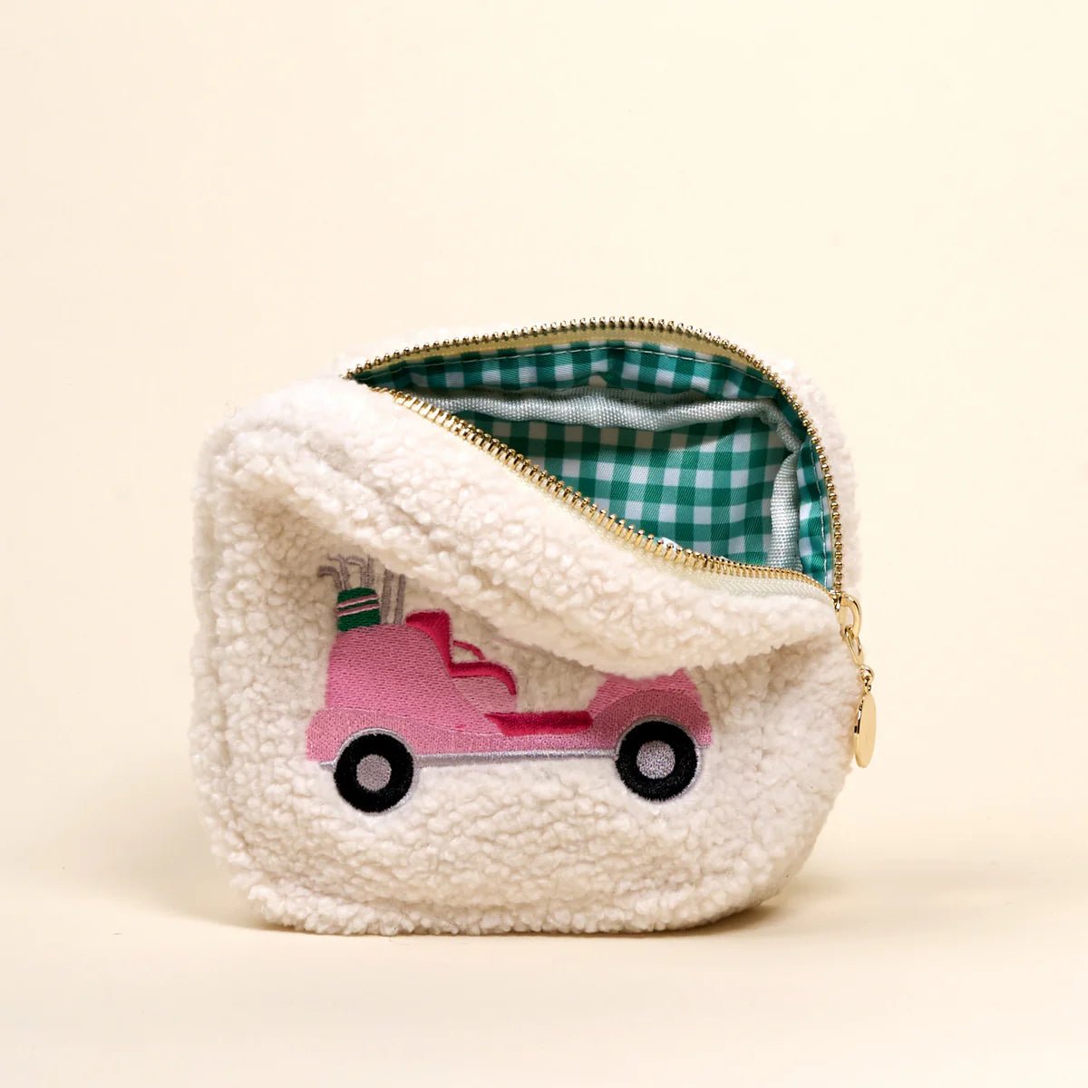 Teddy Pouch | Square | Golf Cart - Juli's Wearable Art