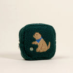 Teddy Pouch | Square | Puppy Playtime - Juli's Wearable Art