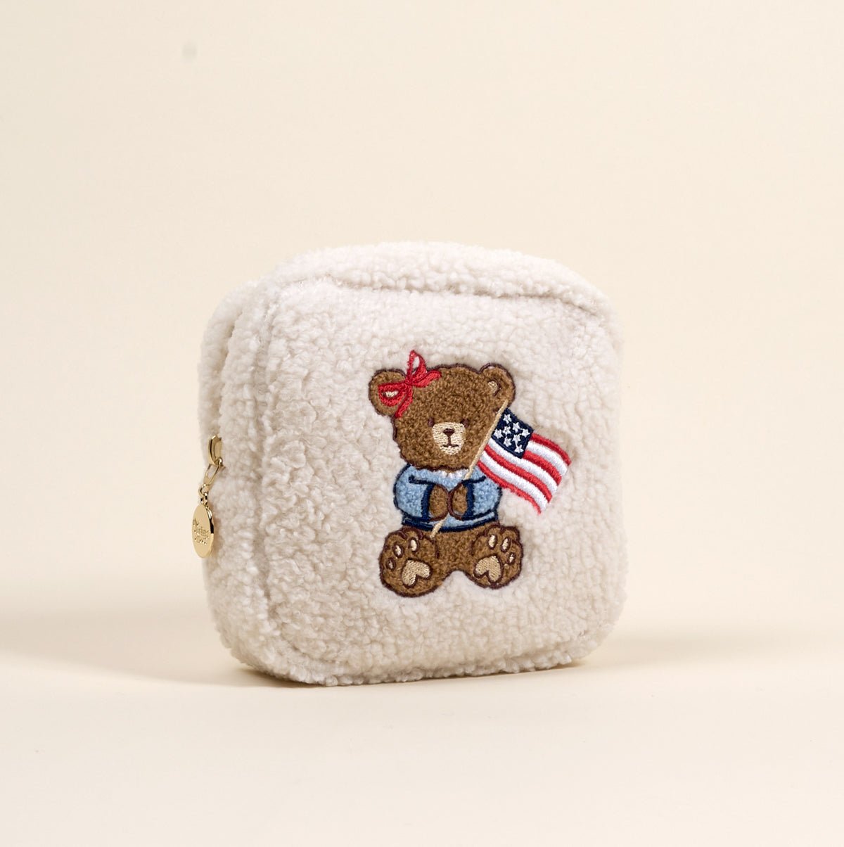 Teddy Pouch | Square | Star Spangled Bear - Juli's Wearable Art