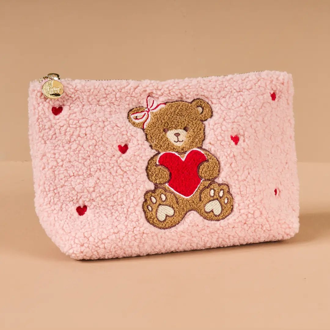 Teddy Pouch - Teddy Bear Hugs - Juli's Wearable Art