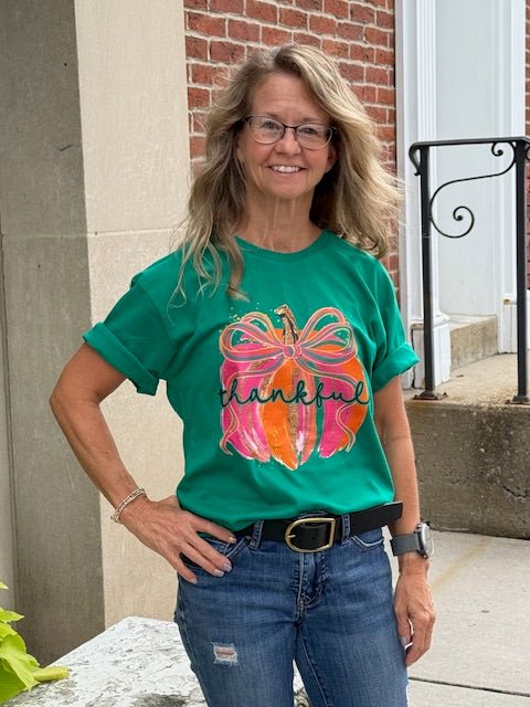Thankful Pumpkin Tee - Juli's Wearable Art