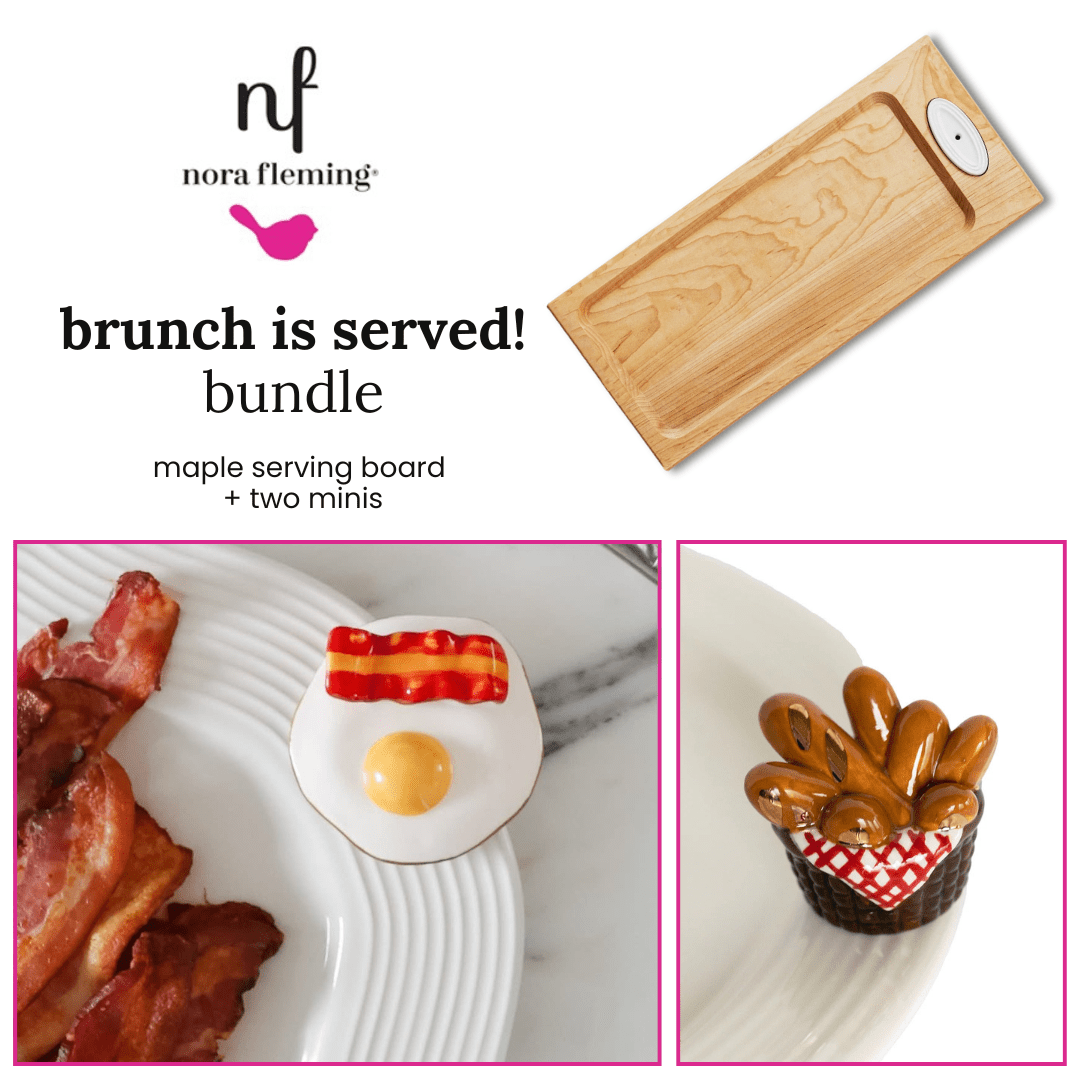 The "Brunch is Served" Bundle | Nora Fleming 3 Piece Serving Tray & Minis Set