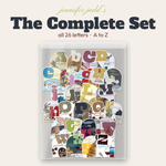 The Complete ABCedarium Sticker Set | 26 Die-Cut Charcuterie Stickers, A to Z - Juli's Wearable Art