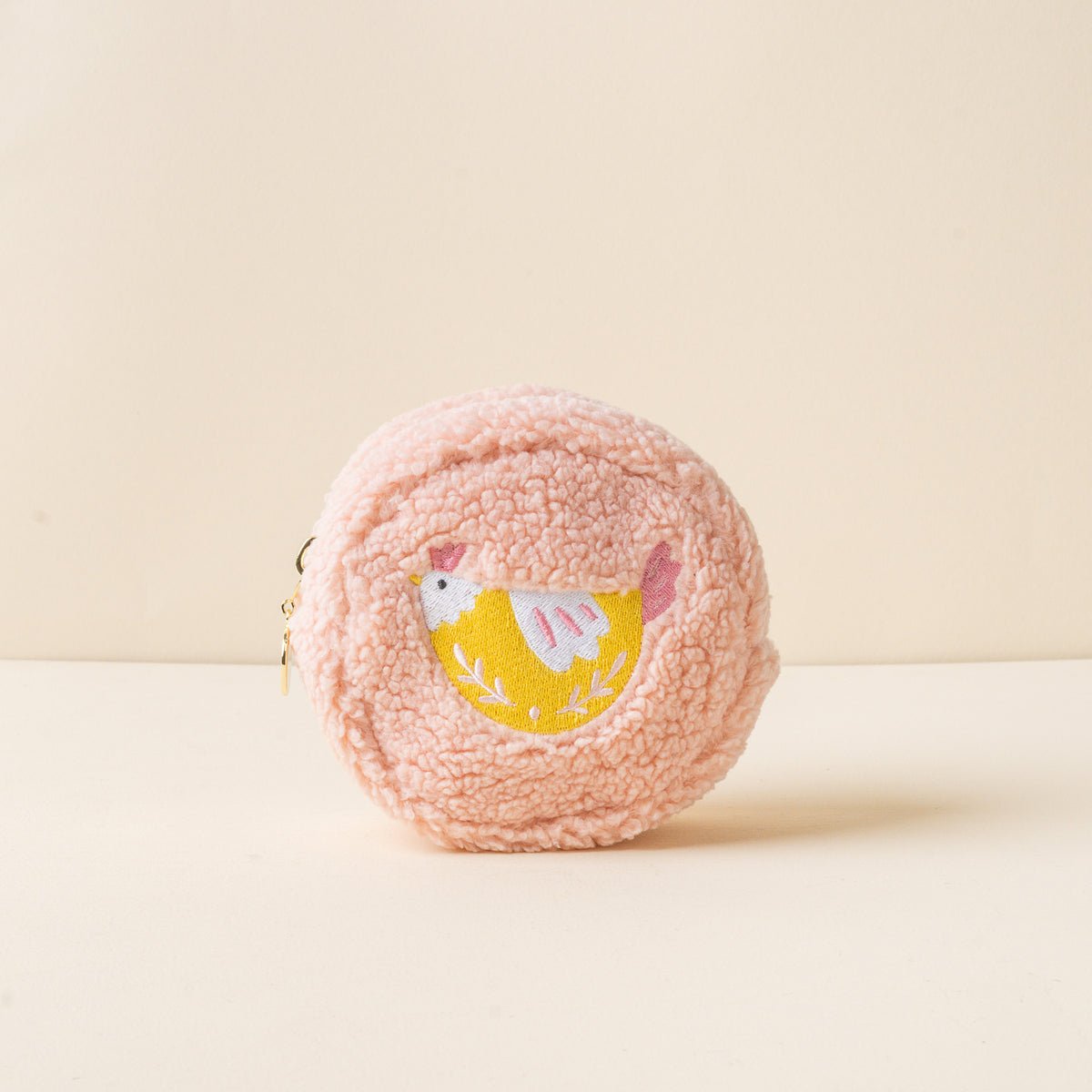 The Darling Effect Circle Teddy Pouch - Spring Chicken - Juli's Wearable Art