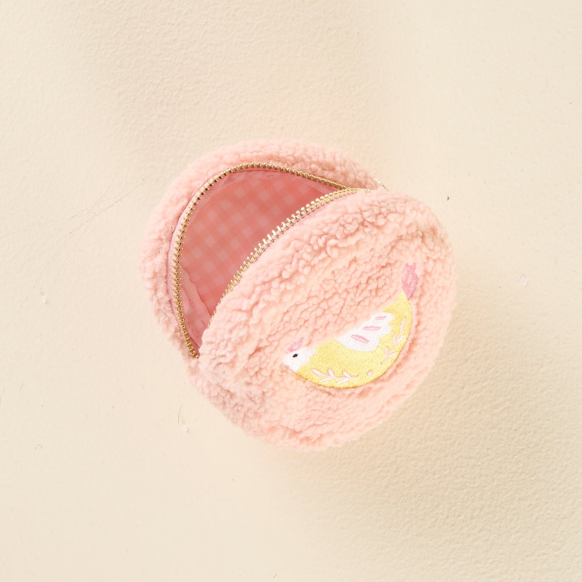 The Darling Effect Circle Teddy Pouch - Spring Chicken - Juli's Wearable Art
