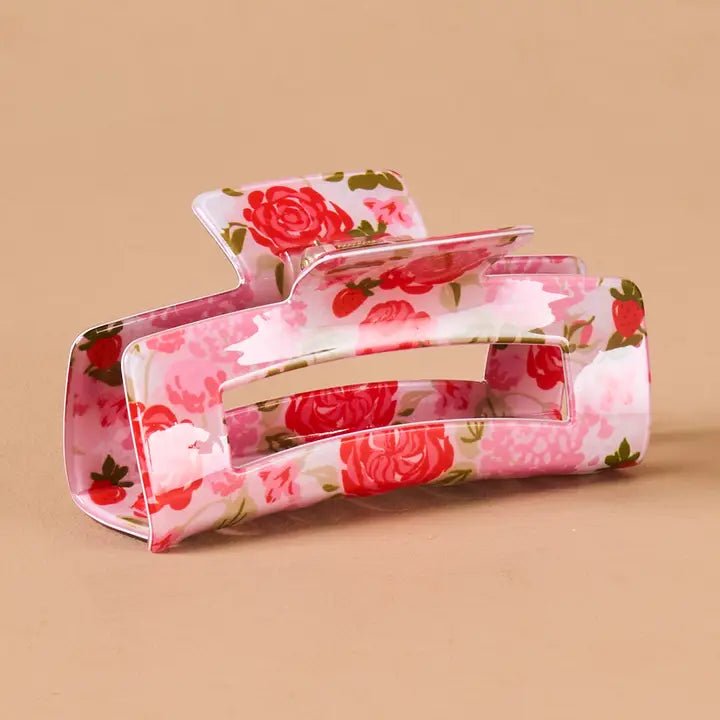 The Darling Effect Claw Clip - Rose Garden - Juli's Wearable Art