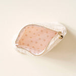 The Darling Effect Cream Teddy Pouch – Baby | Sherpa Rectangle Pouch for Diaper Bag or Travel - Juli's Wearable Art