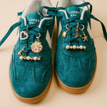 The Darling Effect Dazzle Shoe Charm Pack – Ocean Breeze | Sea Life, Crystal, Gold & Pearl Lace Charms - Juli's Wearable Art