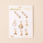 The Darling Effect Dazzle Shoe Charm Pack – Ocean Breeze | Sea Life, Crystal, Gold & Pearl Lace Charms - Juli's Wearable Art