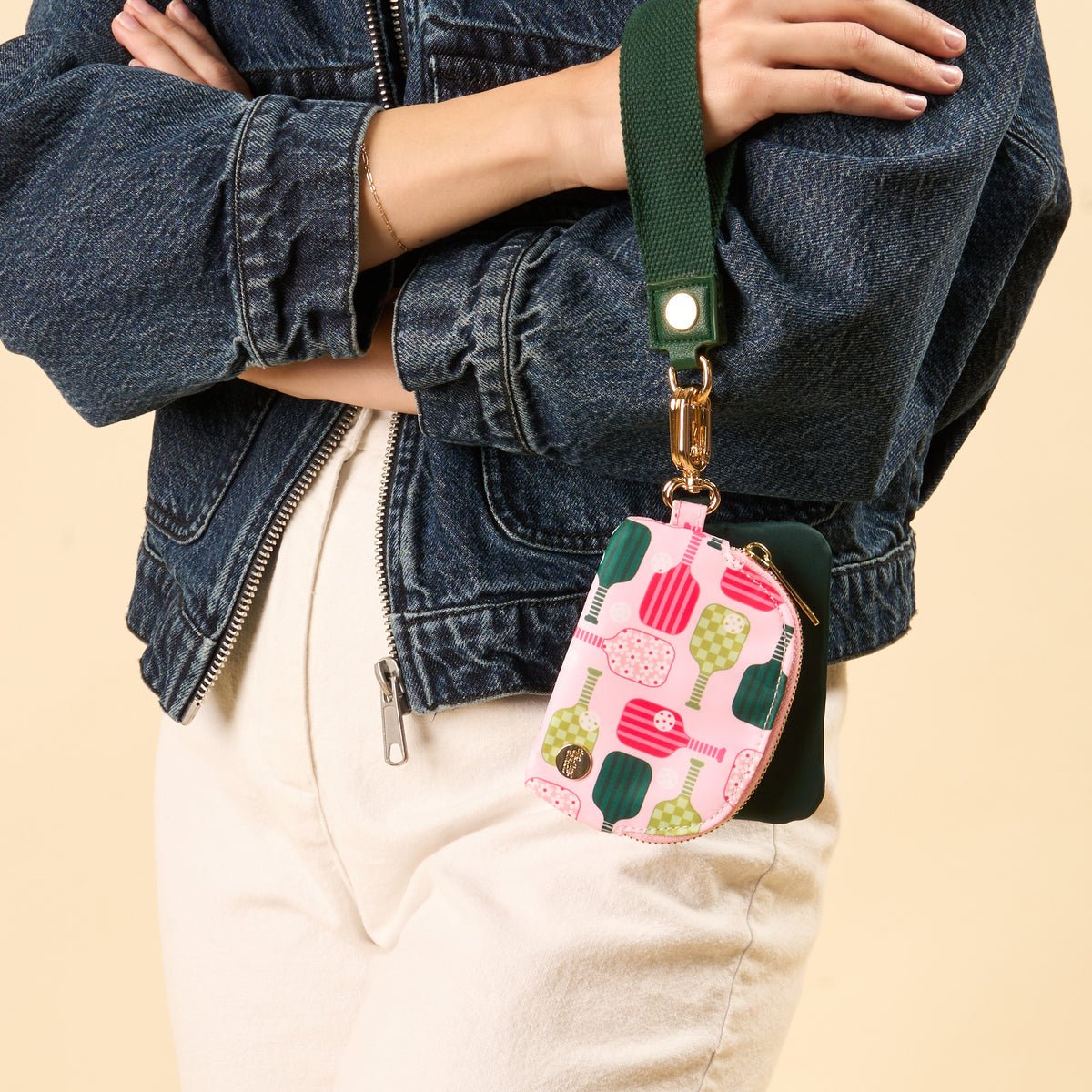 The Darling Effect Dynamic Duo Pouch Wristlet - Pickleball Party - Juli's Wearable Art