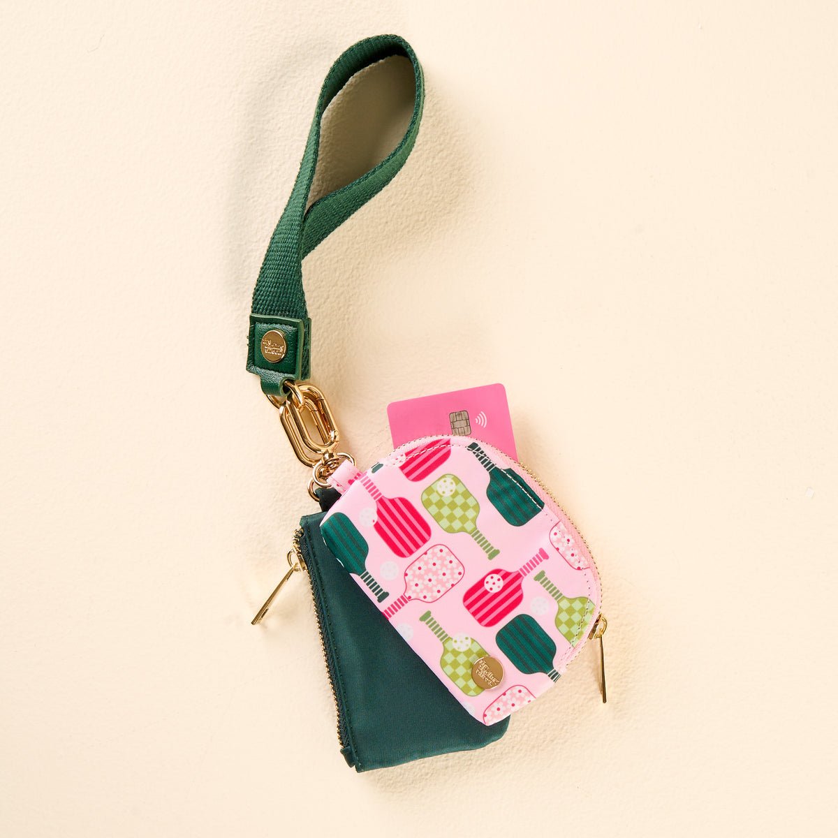 The Darling Effect Dynamic Duo Pouch Wristlet - Pickleball Party - Juli's Wearable Art
