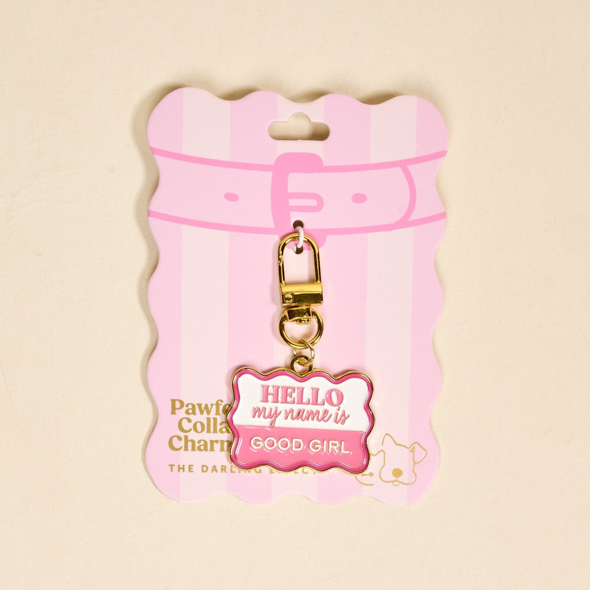 The Darling Effect Pawfect Collar Charm | Good Girl - Juli's Wearable Art