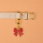 The Darling Effect Pawfect Collar Charm | Holiday Bow - Juli's Wearable Art