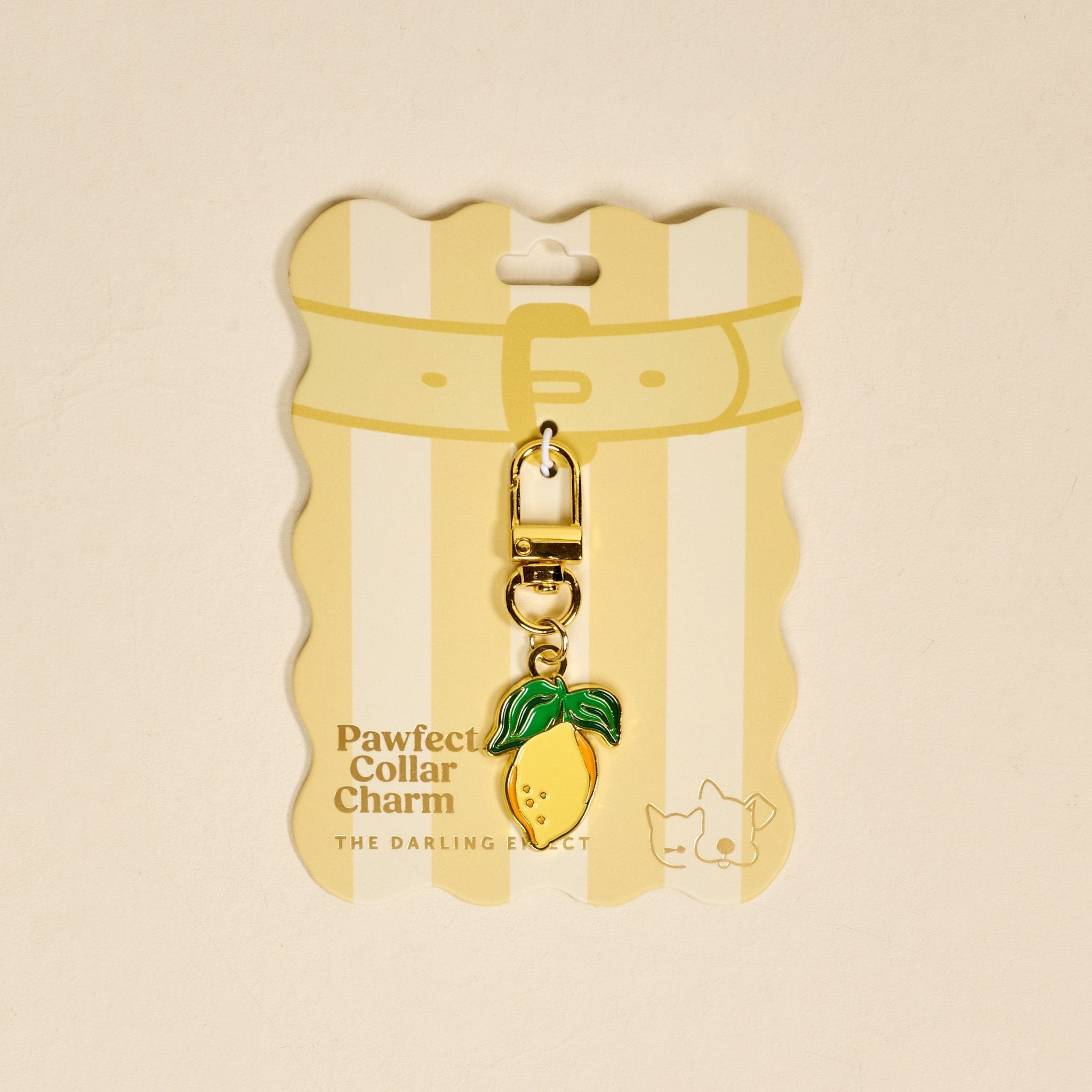 The Darling Effect Pawfect Collar Charm | Lemon - Juli's Wearable Art