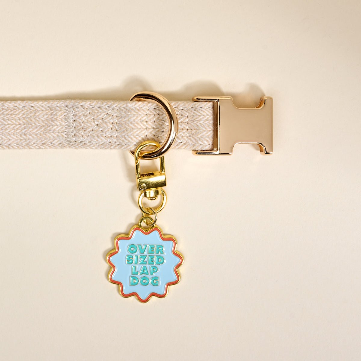 The Darling Effect Pawfect Collar Charm | Oversized Lap Dog - Juli's Wearable Art