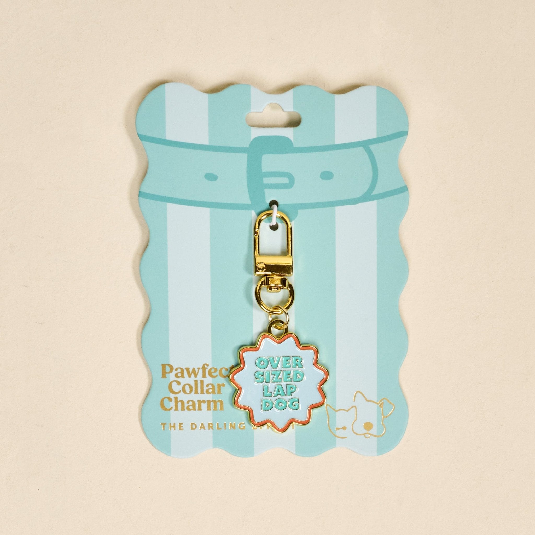 The Darling Effect Pawfect Collar Charm | Oversized Lap Dog - Juli's Wearable Art