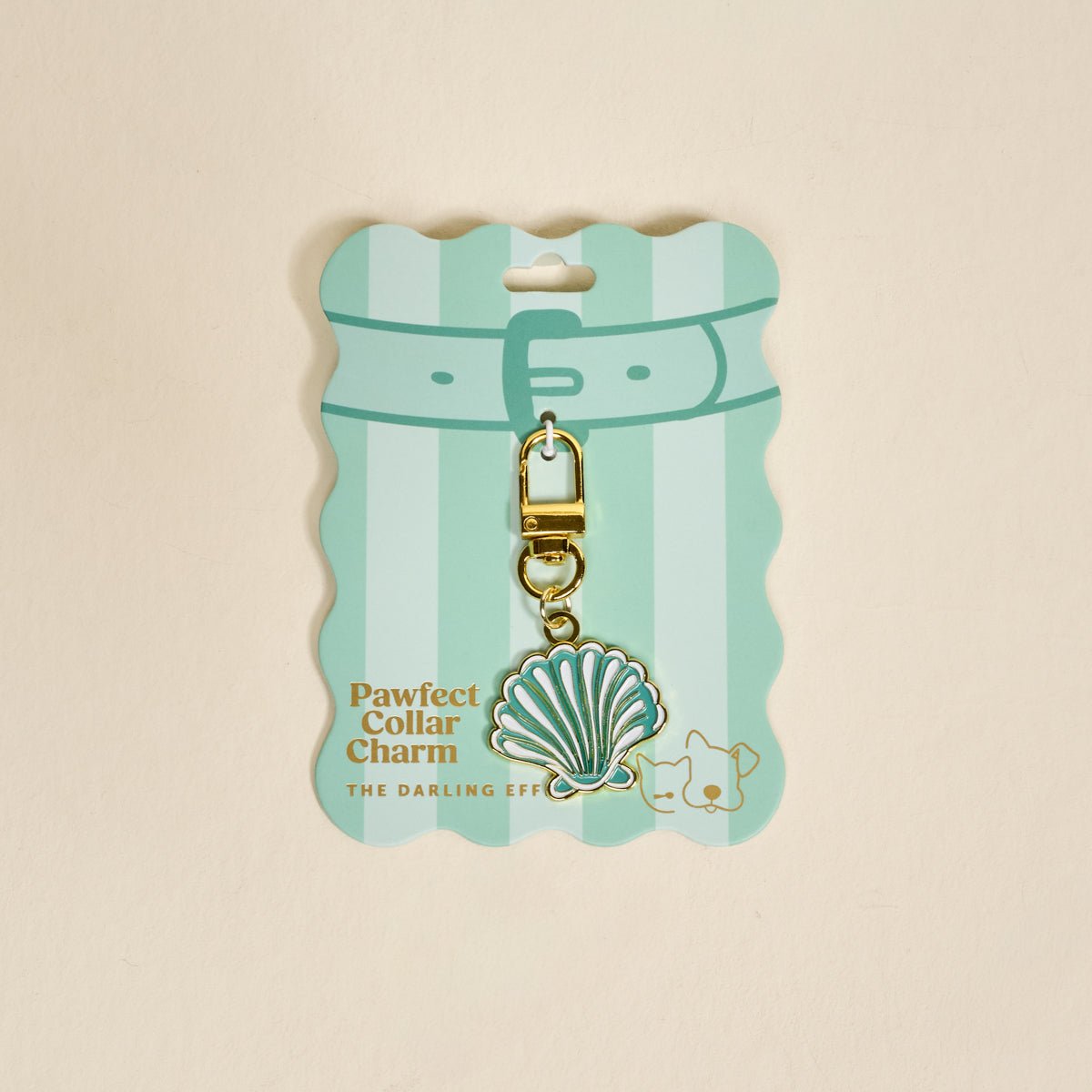 The Darling Effect Pawfect Collar Charm | Sea Shell - Juli's Wearable Art