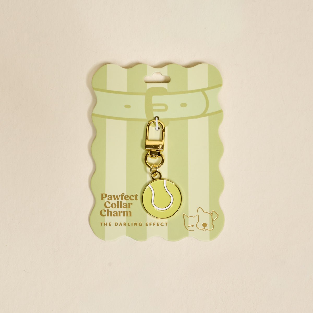 The Darling Effect Pawfect Collar Charm | Tennis Ball - Juli's Wearable Art