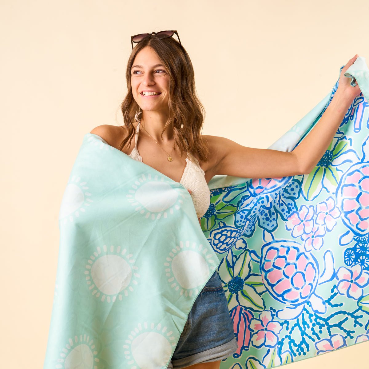 The Darling Effect Quick Dry XL Beach Towel - Coastal Cove - Juli's Wearable Art