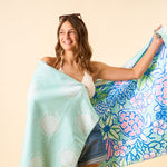 The Darling Effect Quick Dry XL Beach Towel - Coastal Cove - Juli's Wearable Art