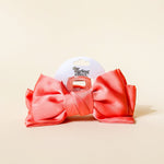 The Darling Effect Satin Bow Claw Clip - Rose Pink - Juli's Wearable Art