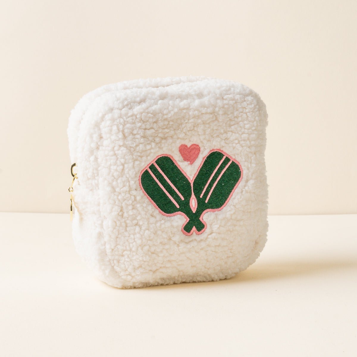 The Darling Effect Square Teddy Pouch - Pickleball Paddles - Juli's Wearable Art