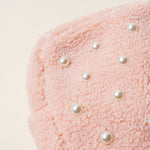 The Darling Effect Teddy Pouch - Blush Pink with Pearls - Juli's Wearable Art